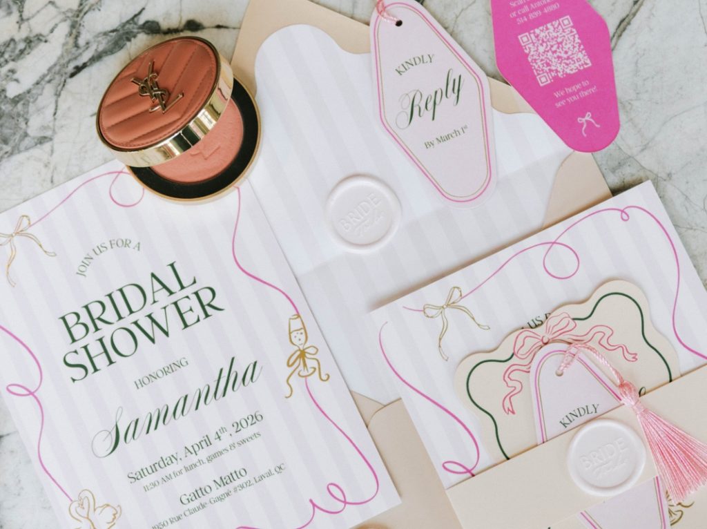 Wedding stationery invitation suite