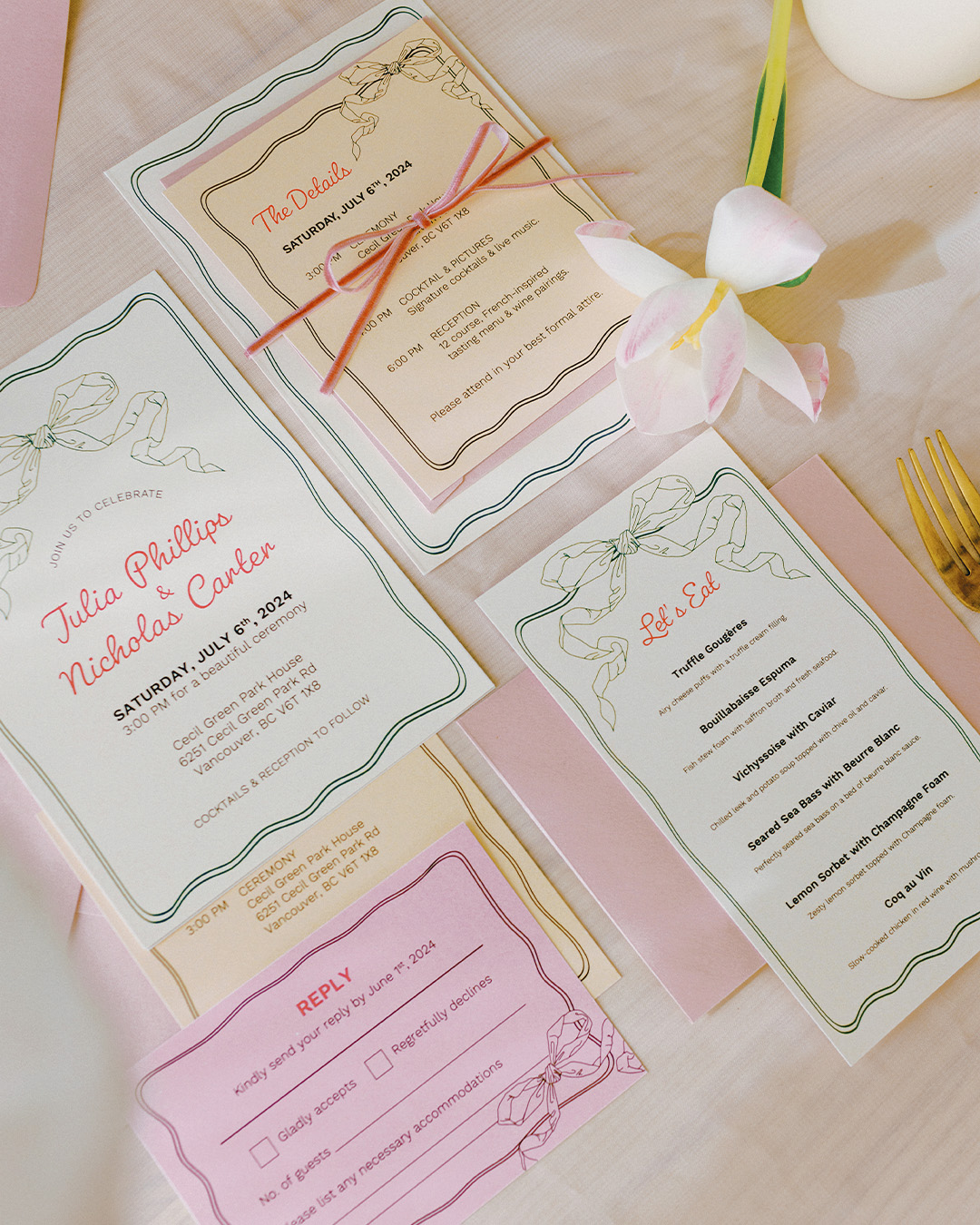 Wedding Stationery Invite Suite