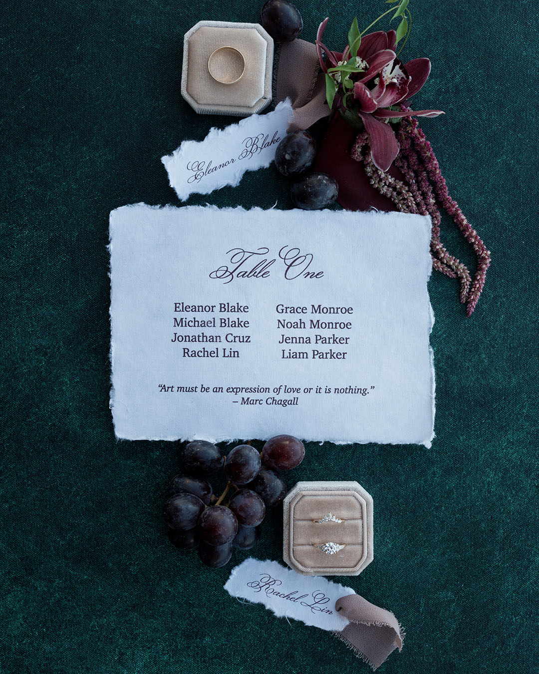 Wedding Stationery Seating Chart