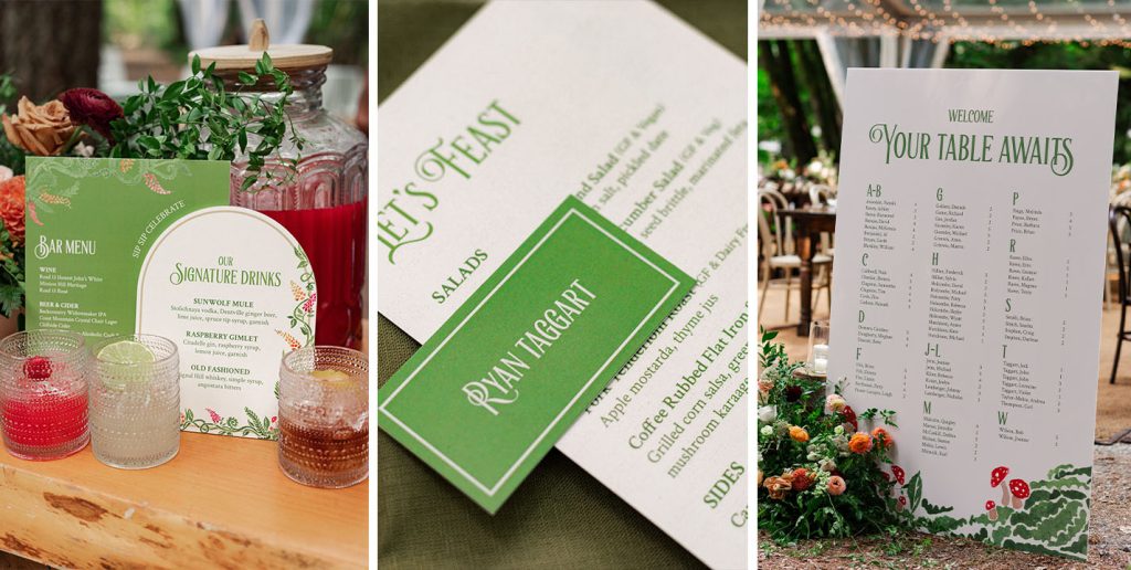 Wedding Stationery & Signage Whimsical Designs