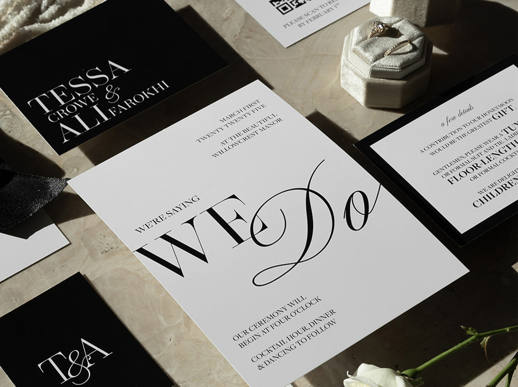 Modern Wedding Invitations Text