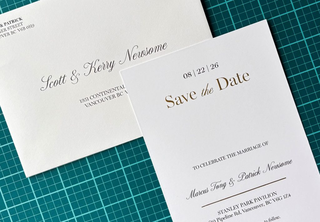Assembling Save the Dates