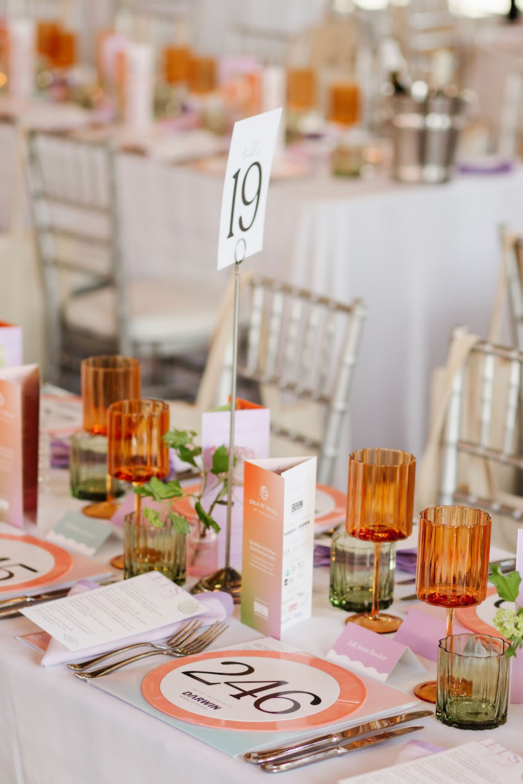 event stationery tablescape items